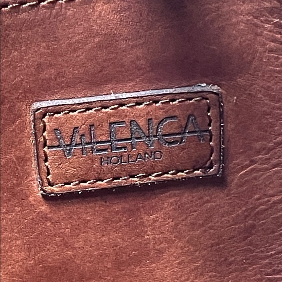 Vilenca Hollland Brown Leather dual handle Tote Bag with braid detail - Picture 7 of 14